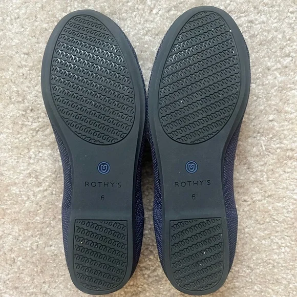 Retired Maritime Navy Rothy Flat Shoes Size 6 - Picture 5 of 8